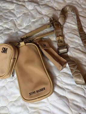 Steve Madden Beige/Tan Multi-Pouch Belt Bag
